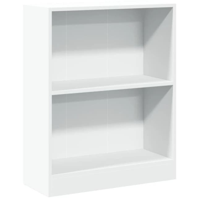 VIDAXL Bookshelf White 60x24x76cm Engineered Wood Vidaxl 800855