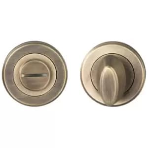 Serozzetta - Thurnbturn & Release On Rose Spindle Antique Brass - 4.9mm x 70mm - Antique Brass