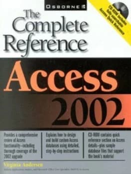 Access 2002 by Virginia Andersen Book