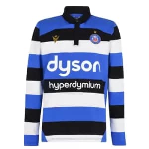 Macron Bath Home Cotton Long Sleeve Jersey Mens - Blue