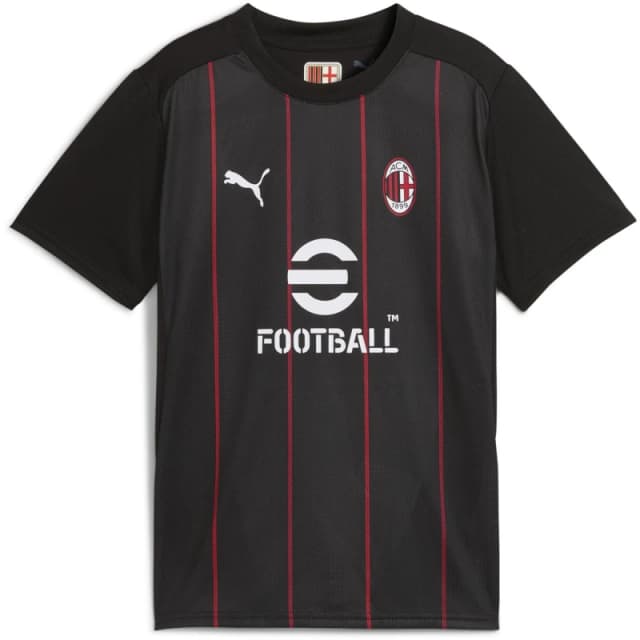 Puma AC Milan Prematch Shirt 2024 2025 Juniors - Black 7 - 8 Years