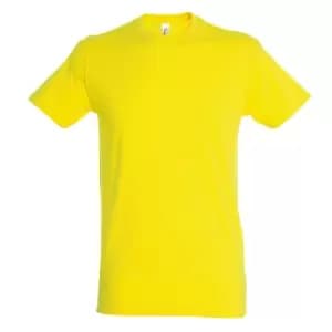 SOLS Mens Regent Short Sleeve T-Shirt (L) (Lemon)
