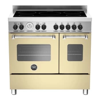 Bertazzoni Master 90cm Double Oven Electric Range Cooker - Cream