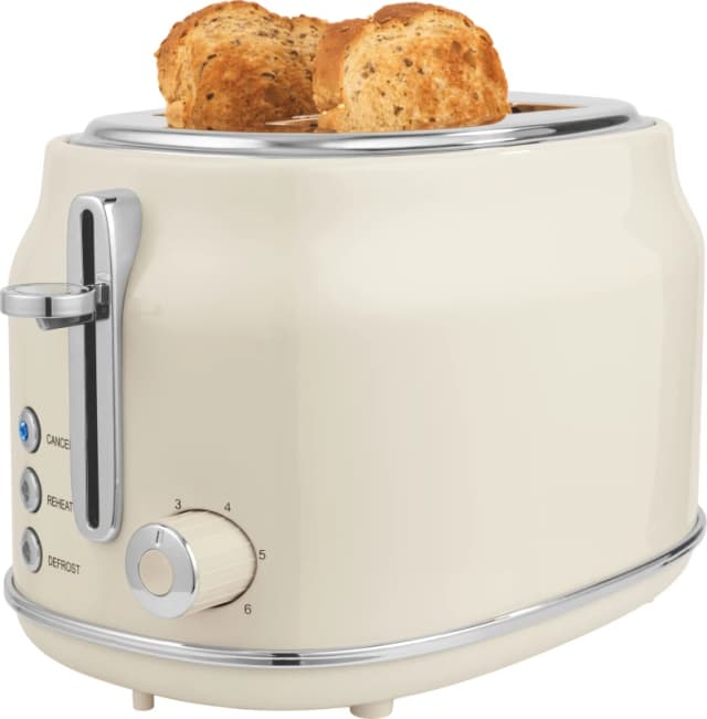 Salter Retro EK6724CRM 2 Slice Toaster - Cream