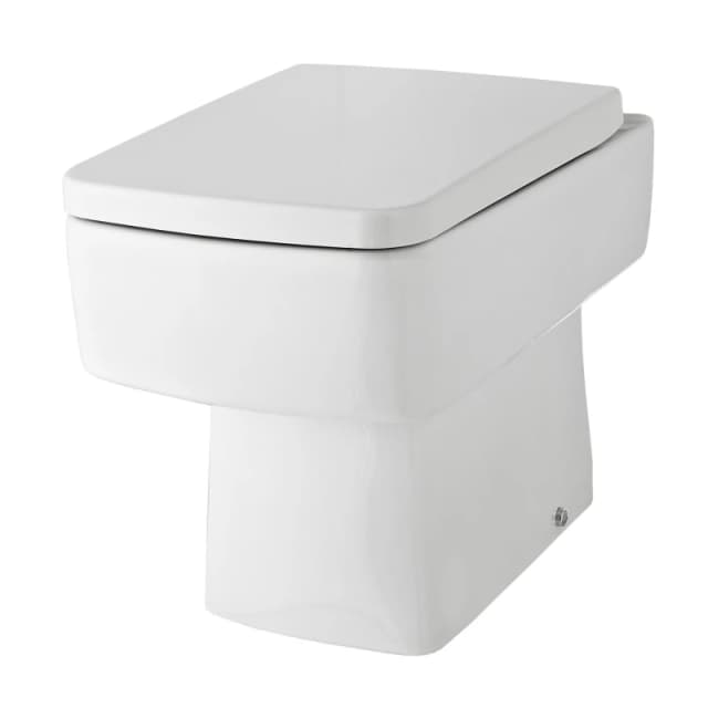 Balterley Square Back to Wall Toilet Pan - 400mm x 350mm x 520mm White