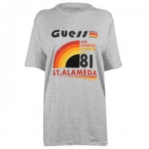 Guess Surfer T Shirt - Grey LHY