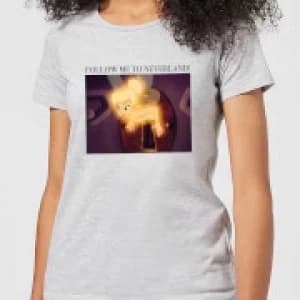 Disney Tinkerbell Follow Me To Neverland Womens T-Shirt - Grey - 3XL