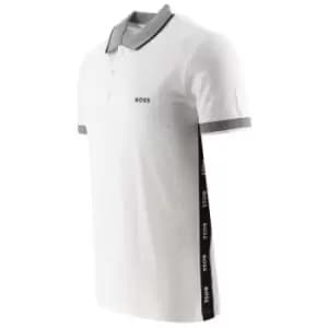 BOSS White Paule Polo Shirt