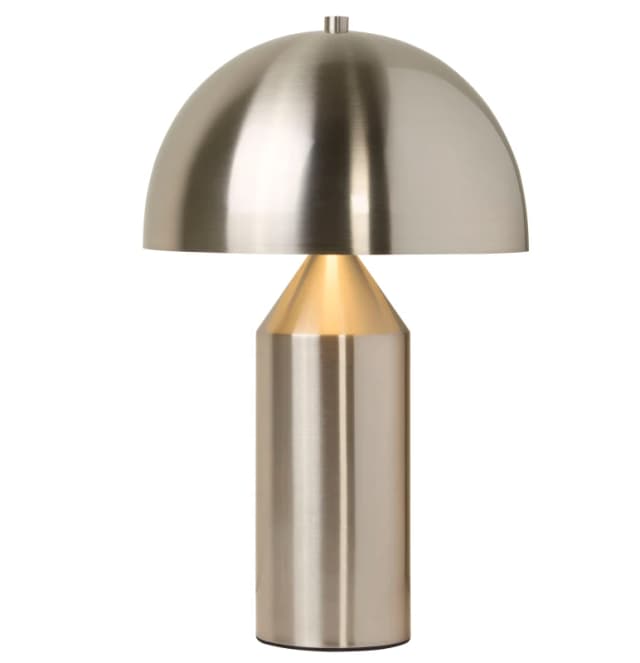 SO'HOME Satin Silver Dome Tabel Lamp silver-coloured ONE SIZE
