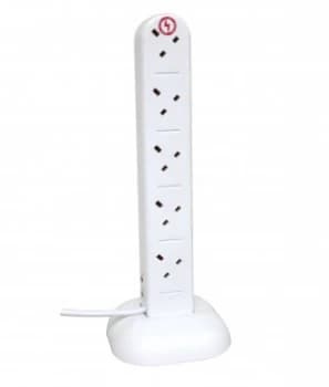 Connect It 10-Gang Socket Tower With 2M Cable