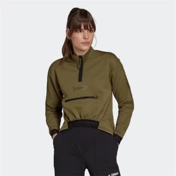 adidas Terrex Hike half Zip Fleece Womens - Focus Olive