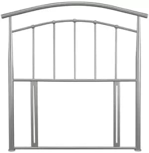 Serene Mercury 3ft Single Silver Floor Standing Metal Headboard
