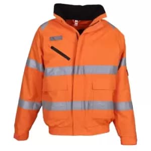 Yoko Mens Fontaine Hi-Vis Jacket (L) (Orange)