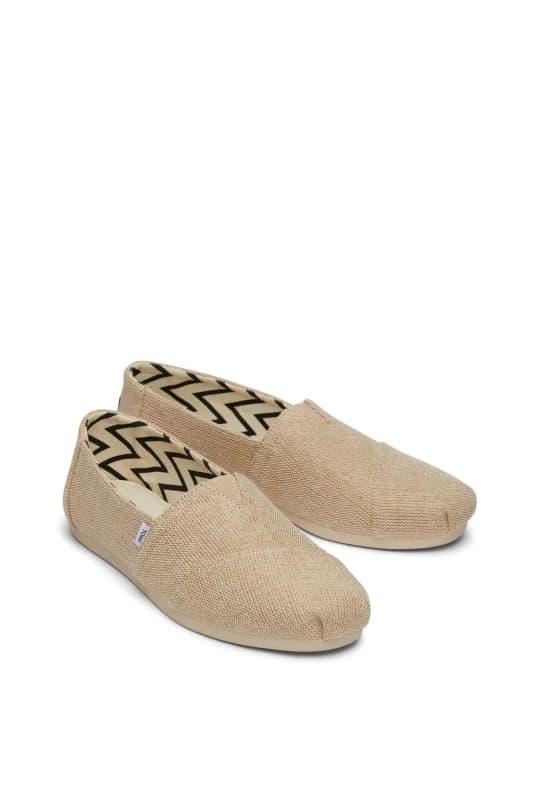 TOMS Womens Alpargata' Slip On Shoes in Light Tan Size: 6 Light Tan Female 6