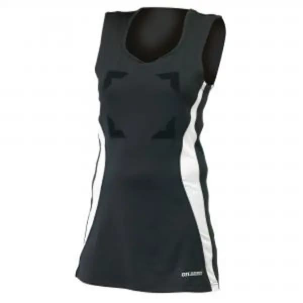 Gilbert Eclipse Netball Dress S8 Blk Wht