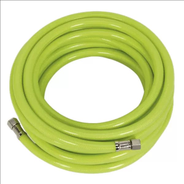 Sealey AHFC10 Air Hose High Visibility 10mtr x Ø8mm with 1/4BSP Unions