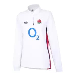 Umbro England Long Sleeve Classic Home Shirt 2021 2022 Ladies - White