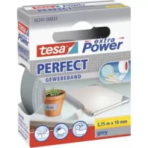 tesa PERFECT 56341-00033-03 Cloth tape tesa extra Power Grey (L x W) 2.75 m x 19mm