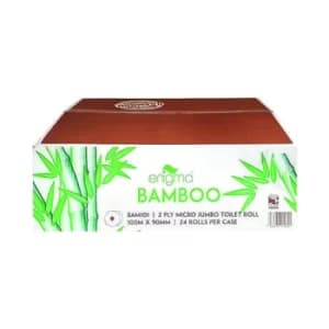 Lucart Toilet Roll Micro Jumbo Bamboo 2-Ply 100m (Pack of 24) BAM101