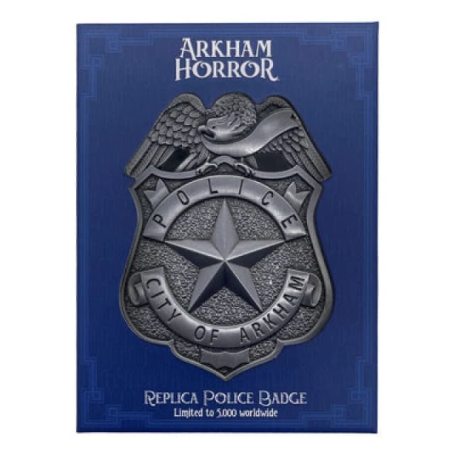 Arkham Horror Replica Limited Edition Police Badge Metallic Silver unisex
