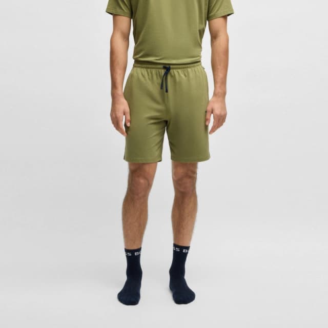 Boss Mens MixMatch Short Elasticated Waistband Drawstring Shorts Med Green 311 male S