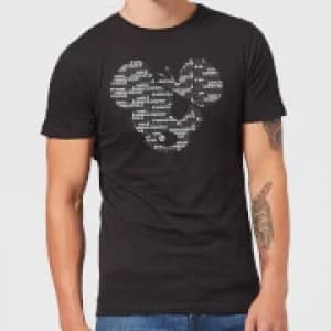 Danger Mouse Word Face Mens T-Shirt - Black