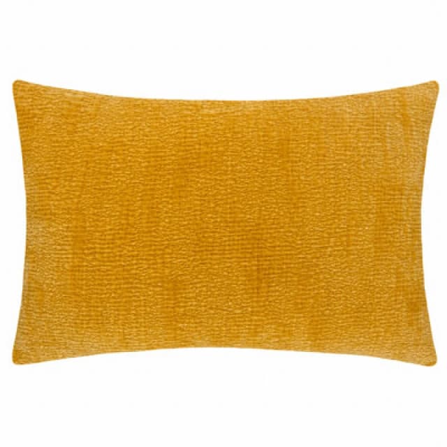 Yard Osaka Textured Chenille Cushion in Yellow Size: 40cm x 60cm Yellow Unisex 40cm x 60 cm