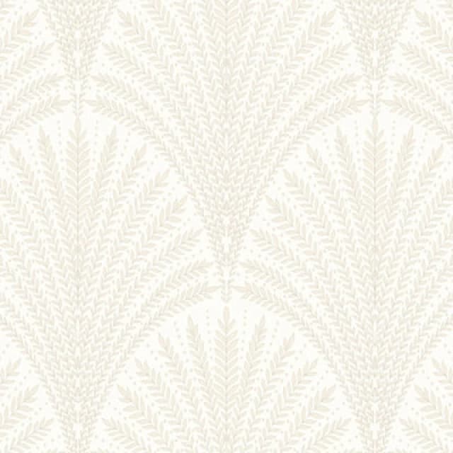 Hoopla Walls Leaf Fan Chalk Wallpaper