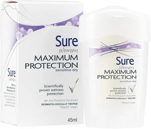 Sure Maximum Protection Sensitive Dry Deodorant 45ml