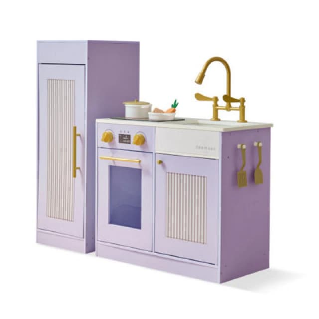Teamson Kids - Little Chef Chester Sleek Play Kitchen - Purple, Purple T-PK-0032-00A