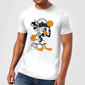 Space Jam Bugs And Daffy Tune Squad Mens T-Shirt - White - XS
