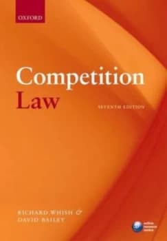 Competition Law by Richard Whish Paperback