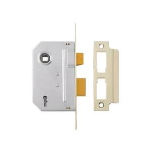 Yale Locks PM320 3 Lever Mortice Sashlock Polished Brass 79mm 3in