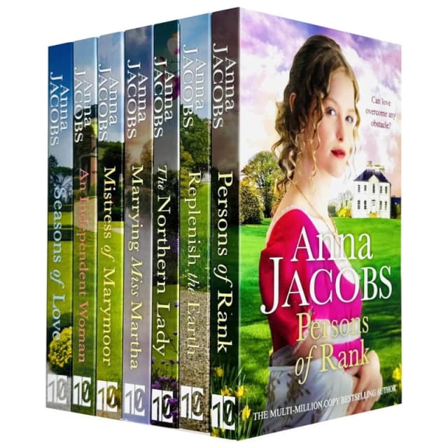 Anna Jacobs Collection 7 Book Collection Historical Romance The Northern Lady Through An Independent Woman Anna Jacobs Books