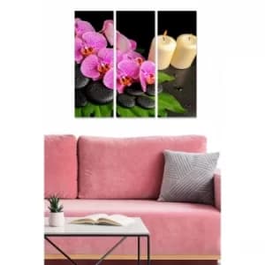 MDF8898089 Multicolor Decorative MDF Painting (3 Pieces)