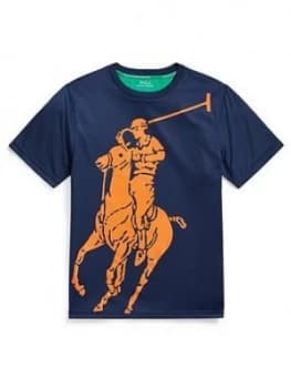 Ralph Lauren Boys Short Sleeve Pony Graphic Performance T-Shirt