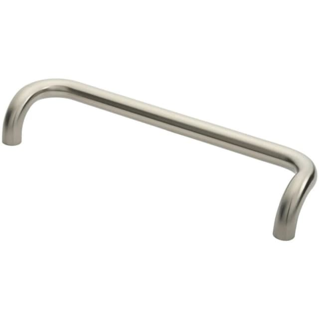 Loops Cranked Pull Handle 480 x 30mm 450m Fixing Centres Satin Stainless Steel Metallics unisex