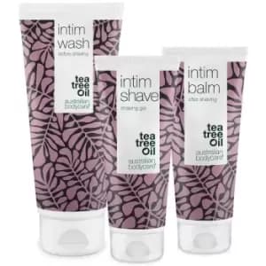 Australian Bodycare Intimate Shaving Kit Wash & Shave & Balm 200ml + 2 x 100ml
