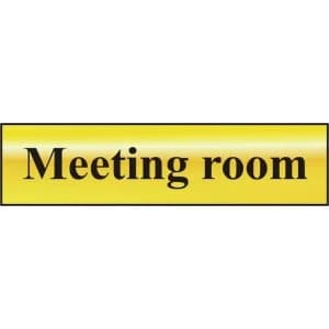 ASEC Meeting Room 200mm x 50mm Self Adhesive Sign