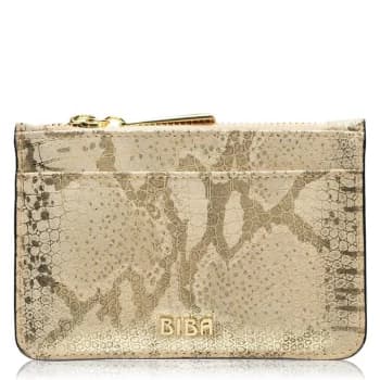 Biba BIBA Leather Zip Top Coin Purse - Gold