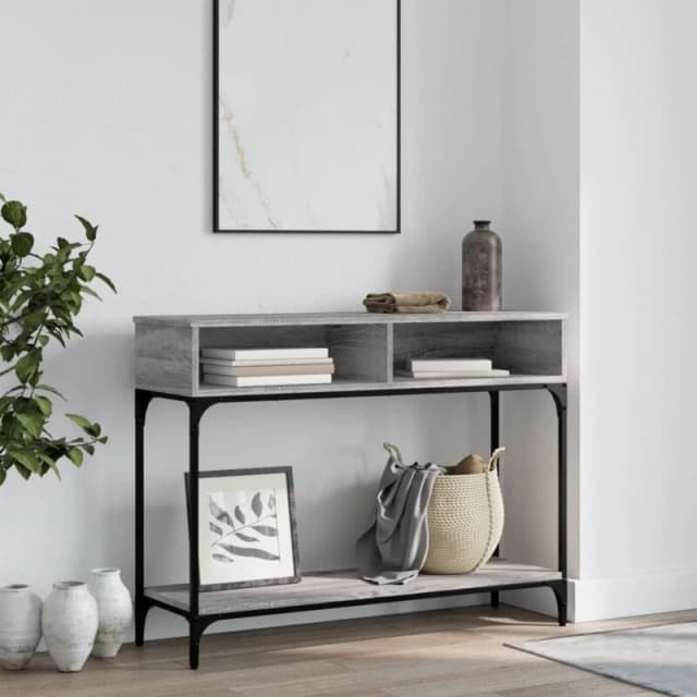 Vidaxl Console Table Grey Sonoma 100X30.5X75cm Engineered Wood, Grey 833391