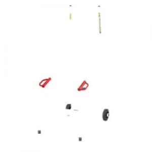 FORT Ladder with Expanded Tread 3 Steps Blue Capacity: 150 kg