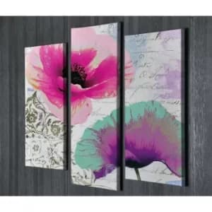 UC047 Multicolor Decorative Canvas Painting (3 Pieces)