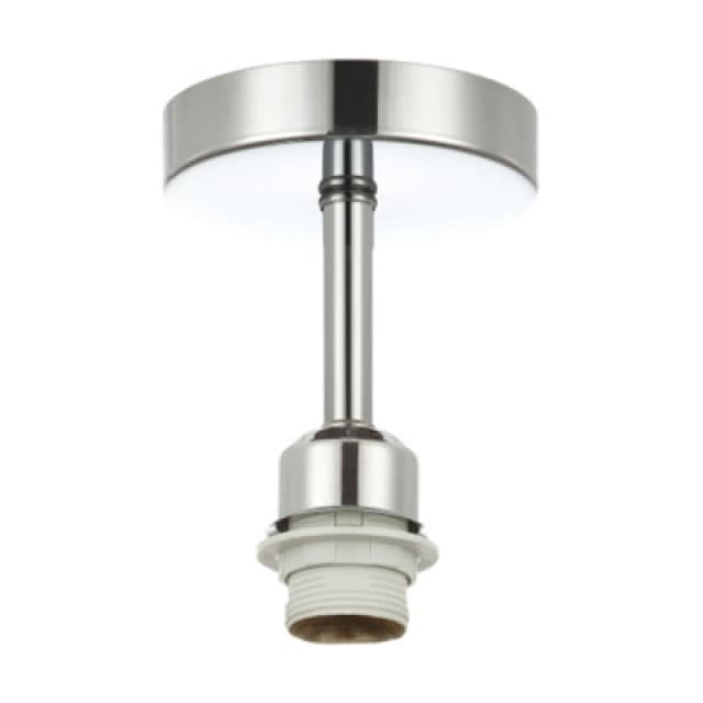 Happy Homewares Polished Chrome Plated Ceiling Light Fitting For Industrial Style Light Bulbs