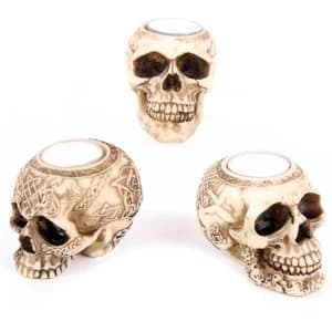 Celtic Skull Head (Pack Of 6) Tea Light Holder