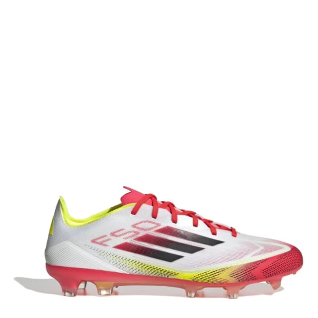 adidas F50 Pro Firm Ground Football Boots - White White 11