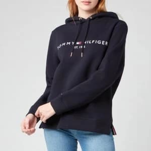 Tommy Hilfiger Womens TH Essentials Hilfiger Hoodie - Desert Sky - L