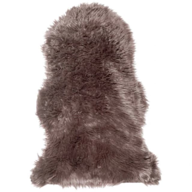 Beliani Faux Fur Rug Mungo Brown 63 X 95 Cm