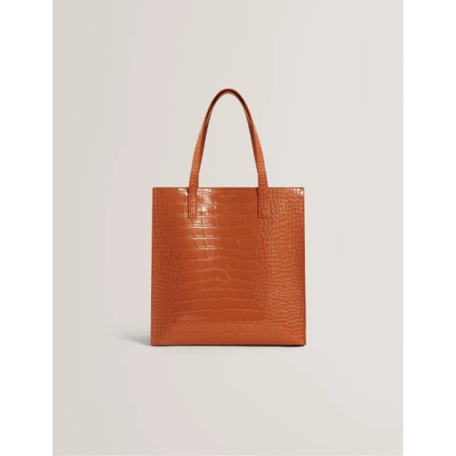 Ted Baker Womens L Croc Icon Tote Bag Tan female One Size
