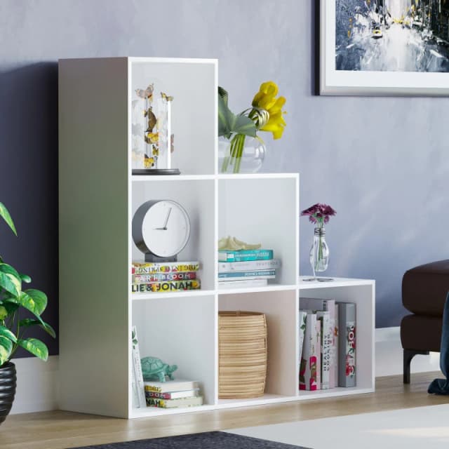 Lassic Vida Designs Durham 6 Cube Staircase Storage Unit White unisex 6 Cube